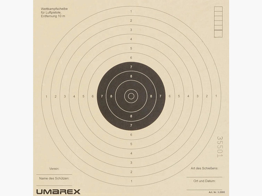 Umarex Zielscheibe Format: 17x17cm 10er Spiegel