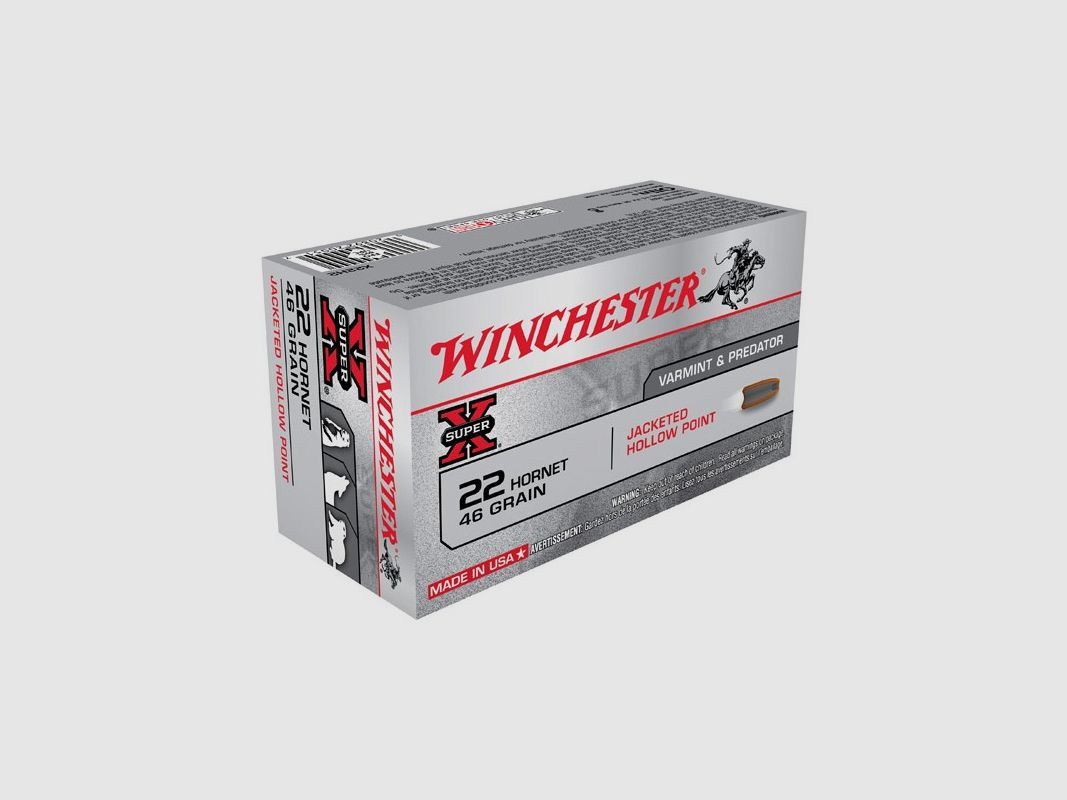 WINCHESTER 22 HORNET 46 GRS HP 50 PCS