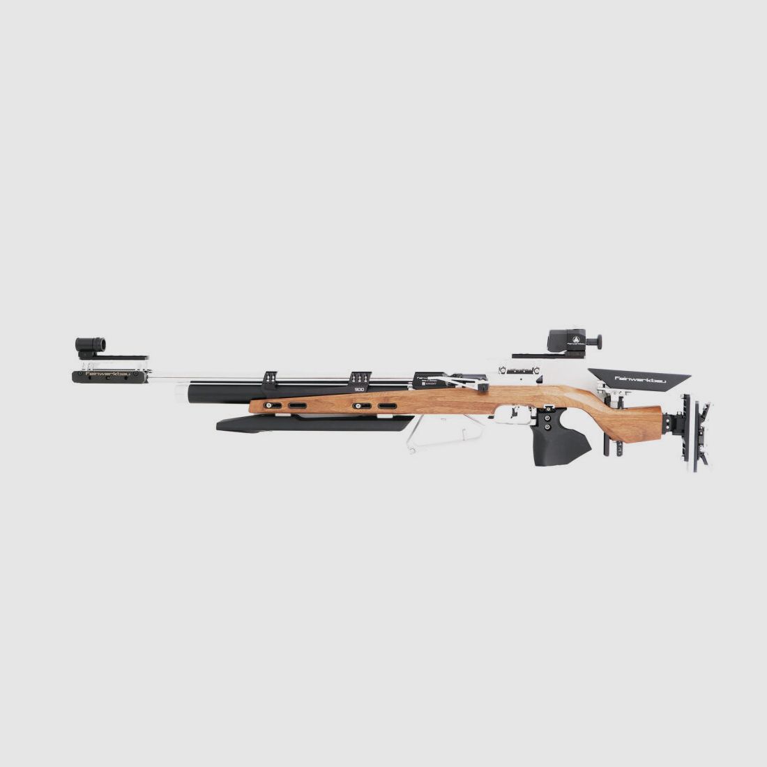 Feinwerkbau 900W support with grip rail grip size L right - walnut