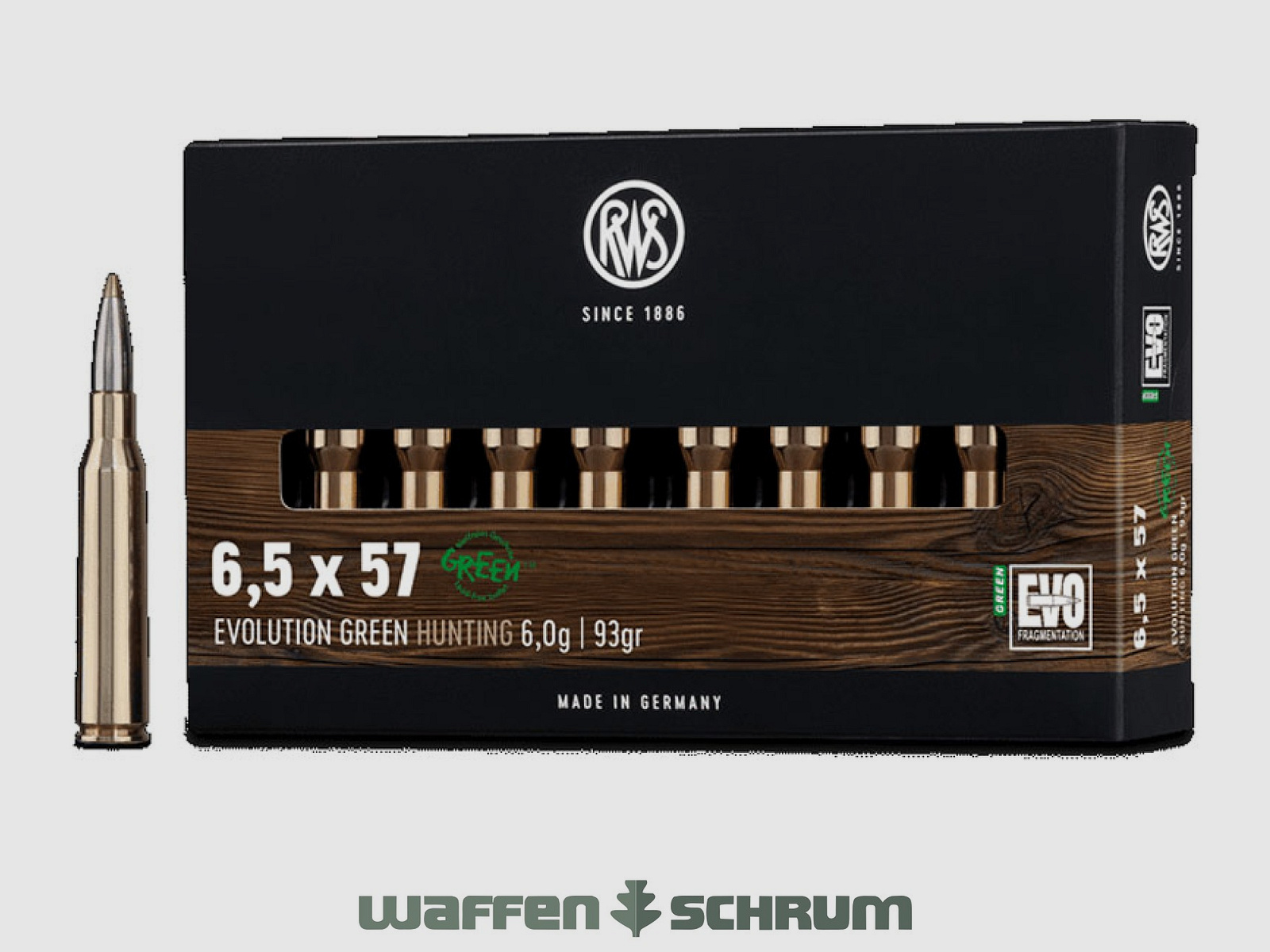 RWS Evo Green 6.0g - 93gr 6.5x57