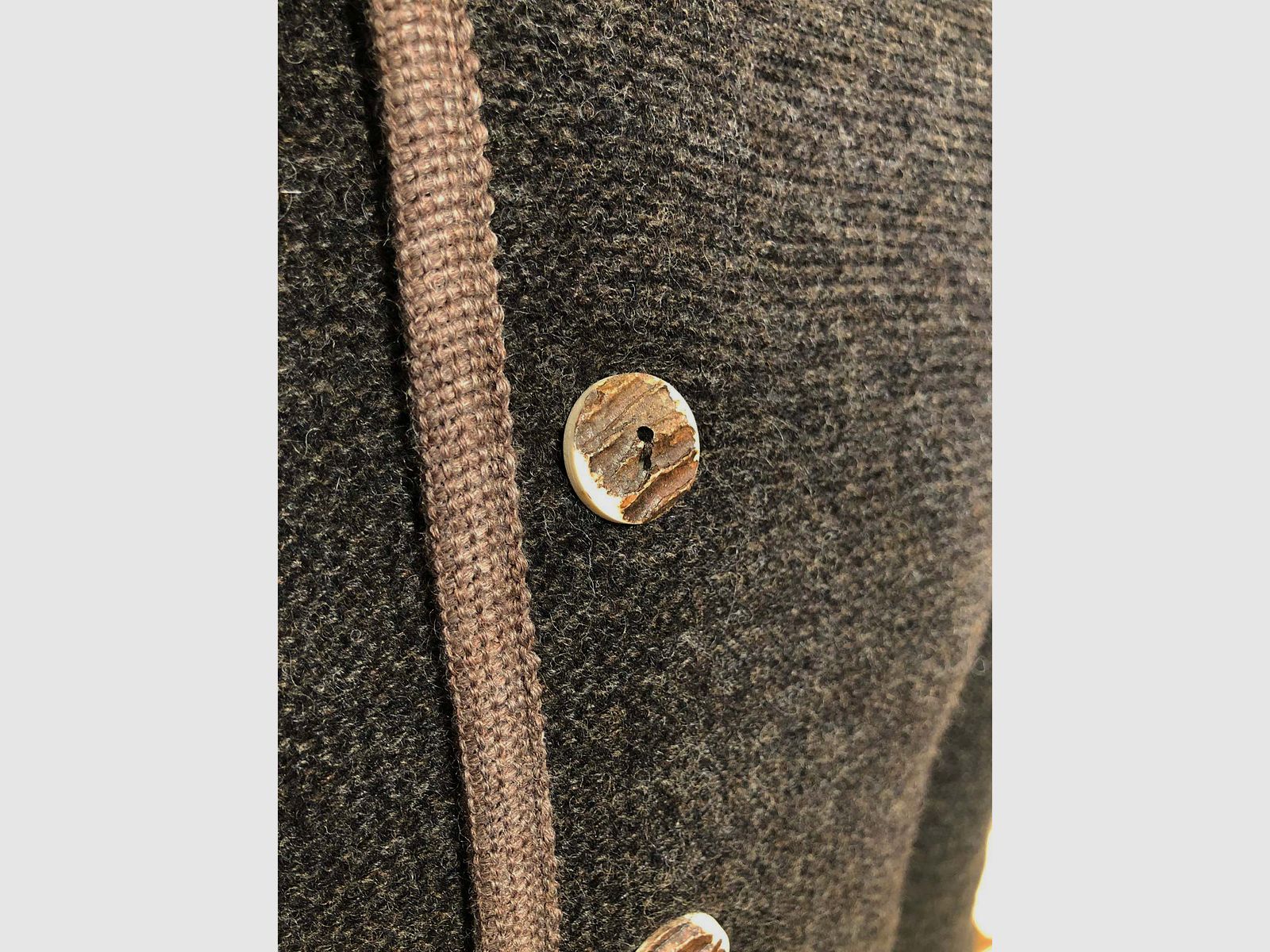 Litzlfelder Herren Trachten- Strickjacke braun