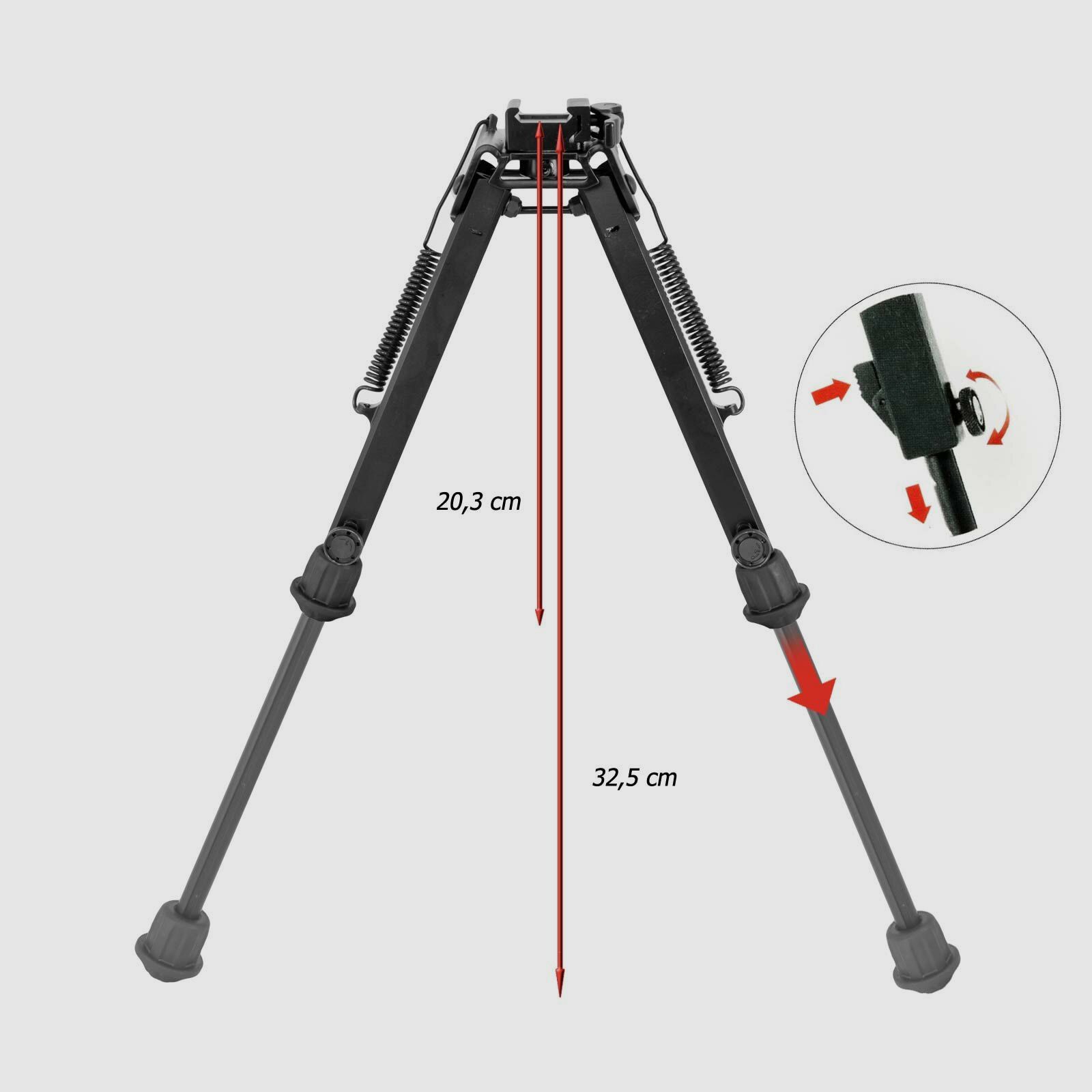 UTG Super Duty Bipod / Zweibein 20,3-32,5 cm