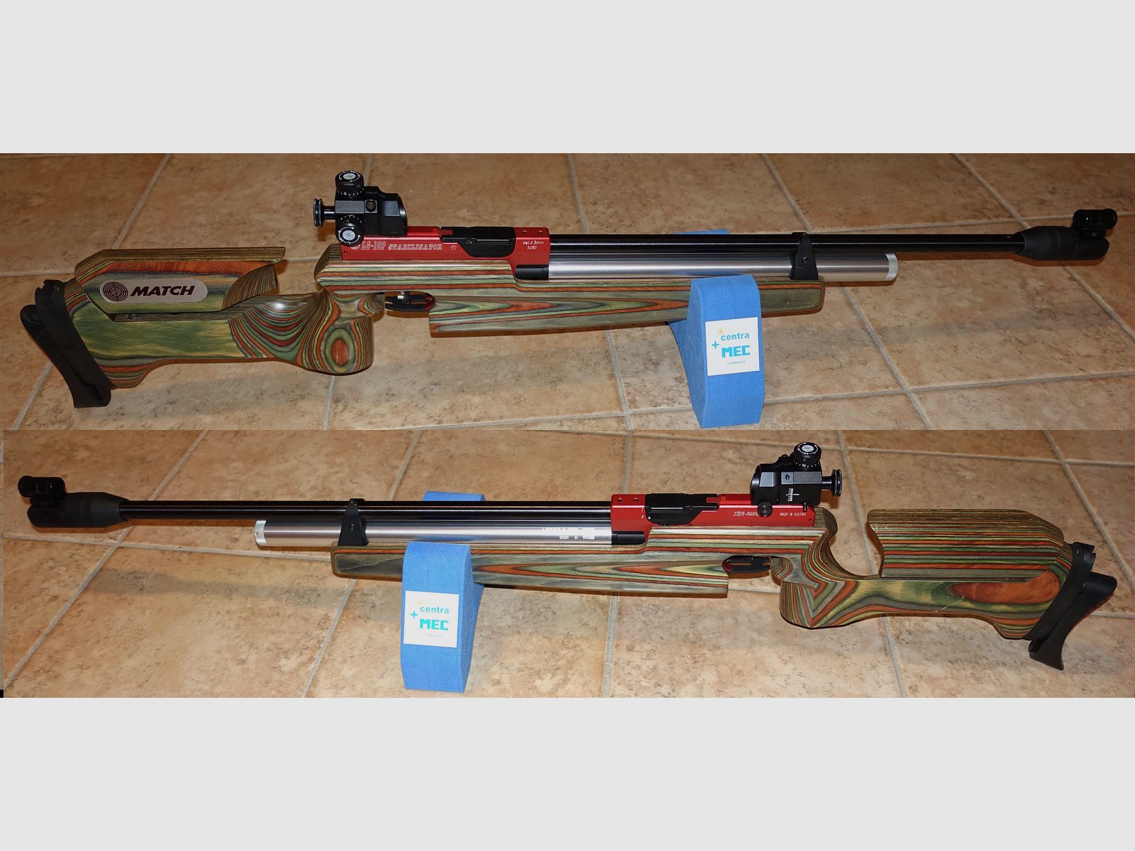Steyr Match Air Rifle LG-10P Stabilizer + Cartridge TÜV 2033 + Bag