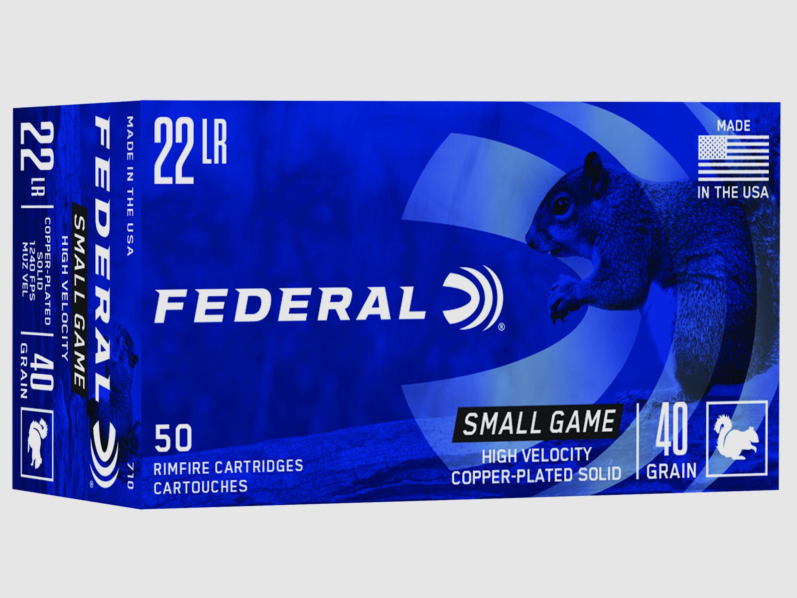 Federal Kleinkalibermunition .22 LR 2,6g Copper Plated Round Nose Game Shok