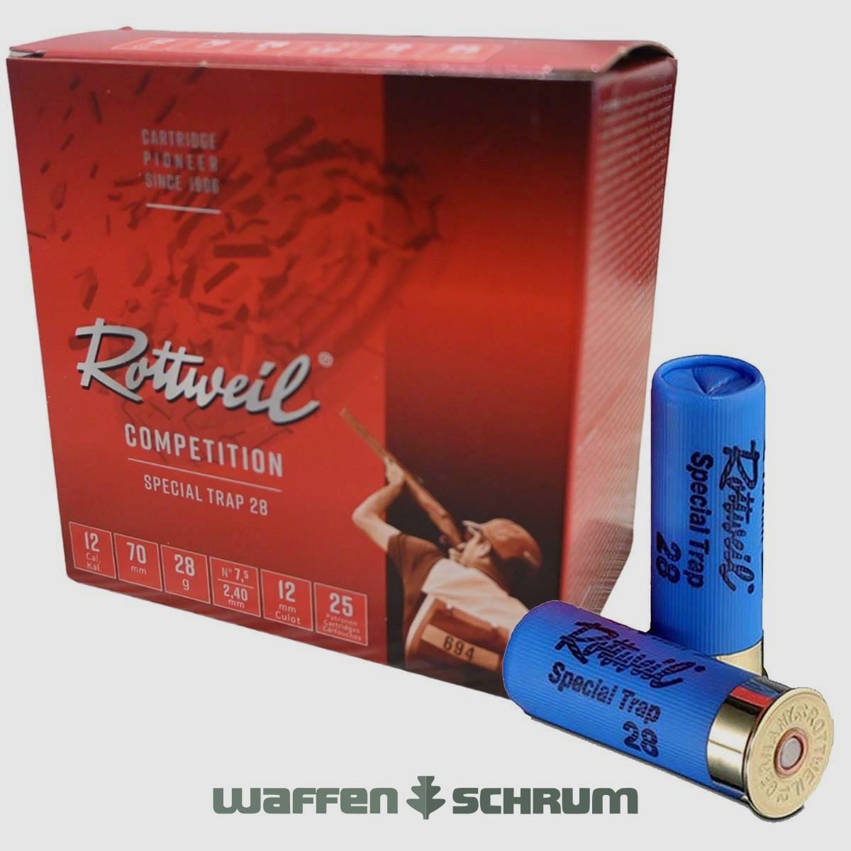 Rottweil 12/70 Special Trap  2,4mm - 28g