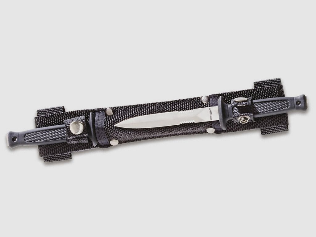 Einhandmesser GĂĽrtelmesser Set BĂ¶ker Magnum Doublette Stahl 420 KlingenlĂ¤nge 10 cm inklusive Nylonscheide (P18)