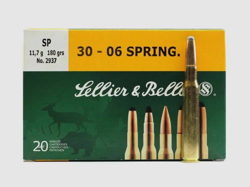 Sellier & Bellot .30-06 Sprg. 11,7g/180GR SP 20 patronen