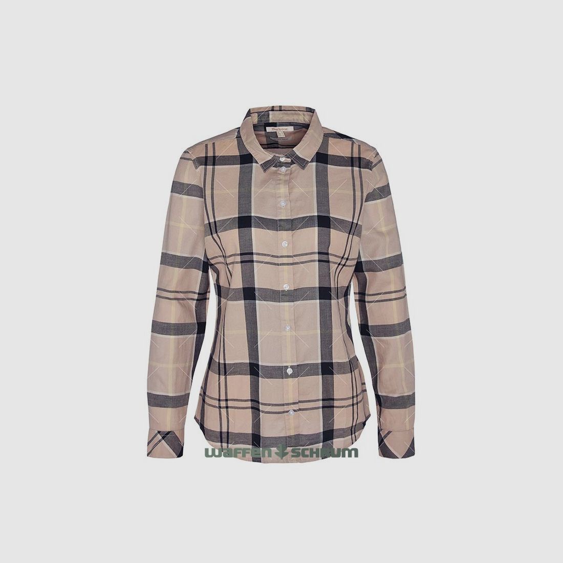 Barbour blouse Bredon citroen jurk tartan