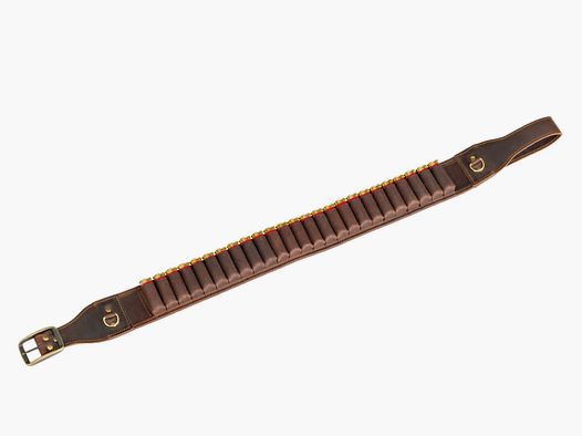 AKAH cartridge belt leather 25 cartridges cal. 12