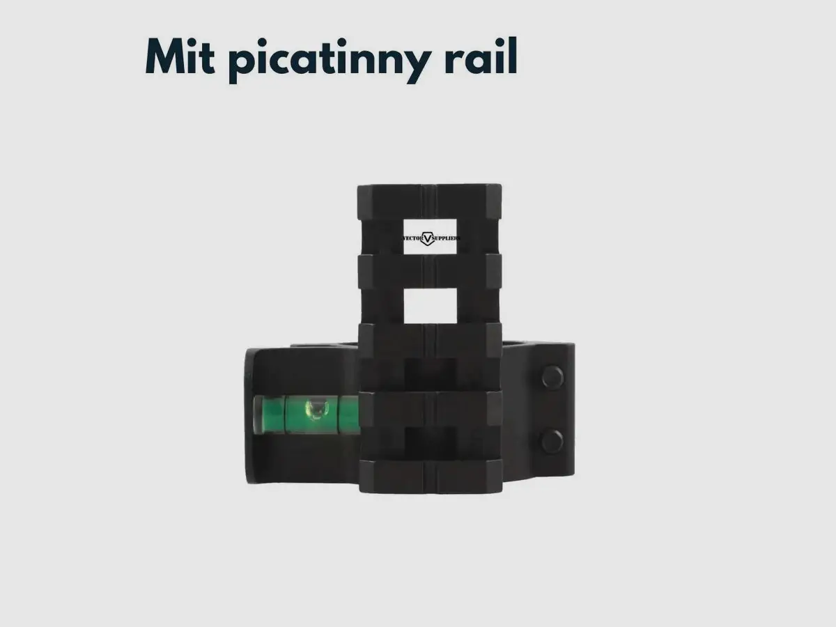 Vector Optics SCACD-07 Livella con Rail Picatinny da 21mm per Montaggio su Tubo da 30/25,4mm, immagine 2 di 3