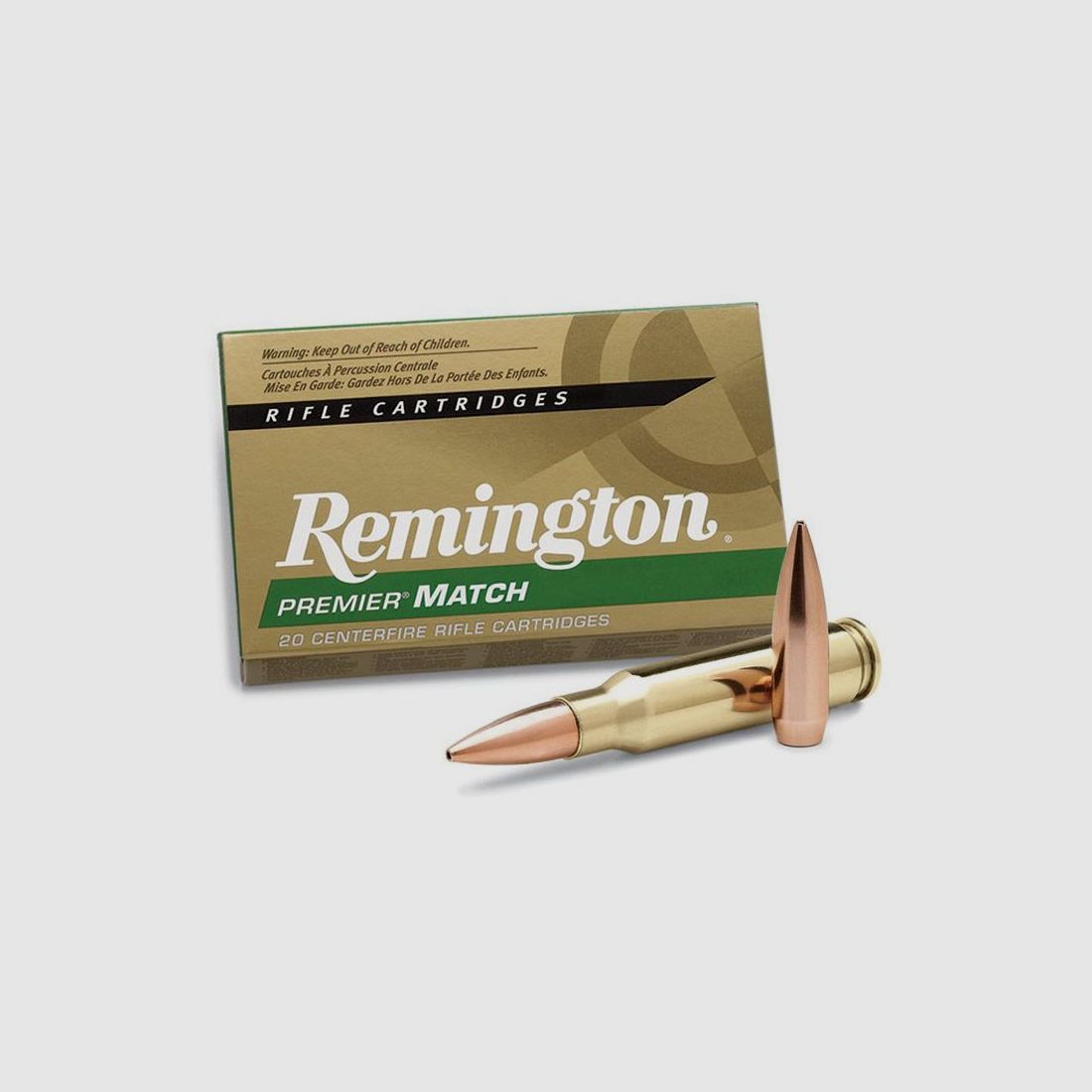 Munizione metallica REMINGTON PREMIER MATCH – 308 Win. – 168 grains, immagine 2 di 2