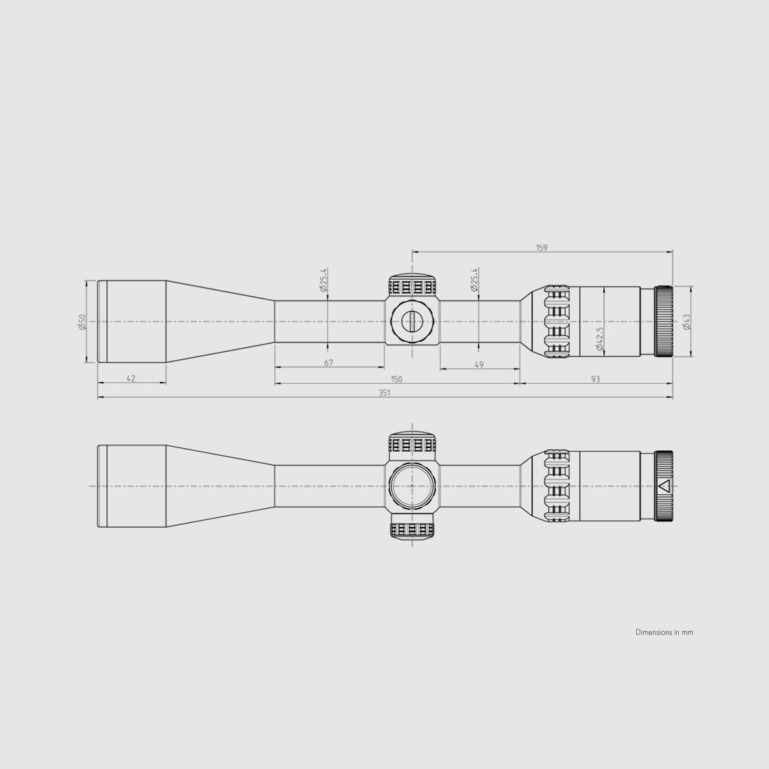 Kahles Helia 3 4-12x44i telescopio di puntamento