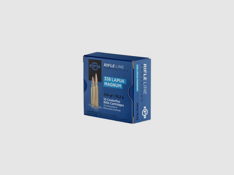 PPU .338 Lap. Mag. 250gr HPBT – 10er Pkg