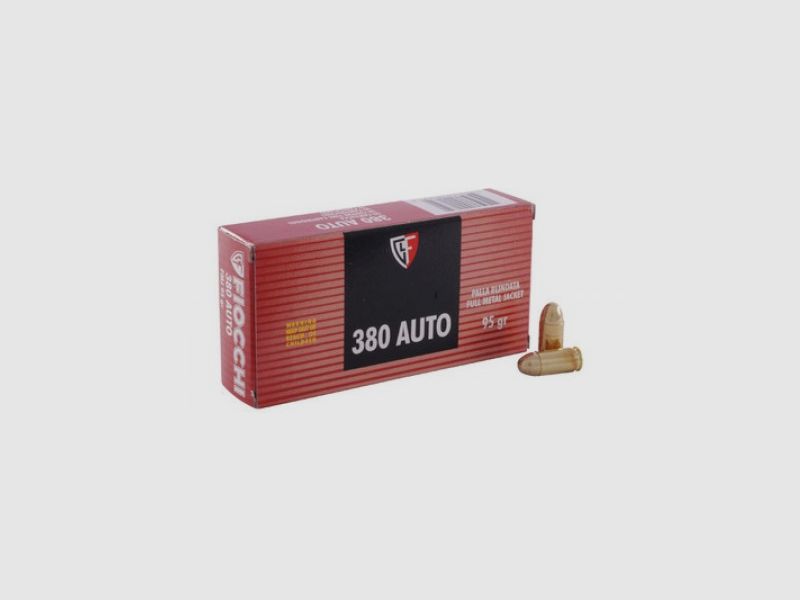 FIOCCHI 380 AUTO FMJ 95gr