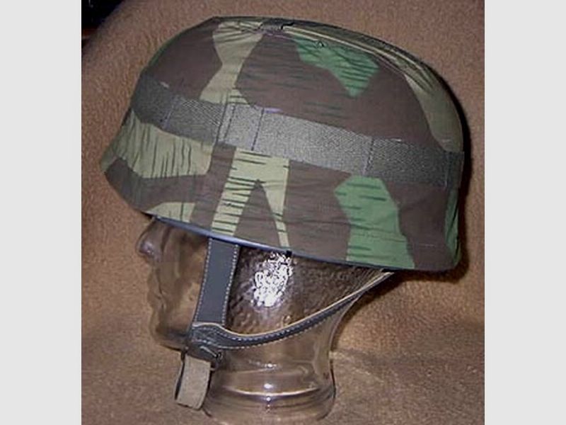 Tarnbezug für Fallschirmjäger-Stahlhelm Wehrmacht Repro !!!