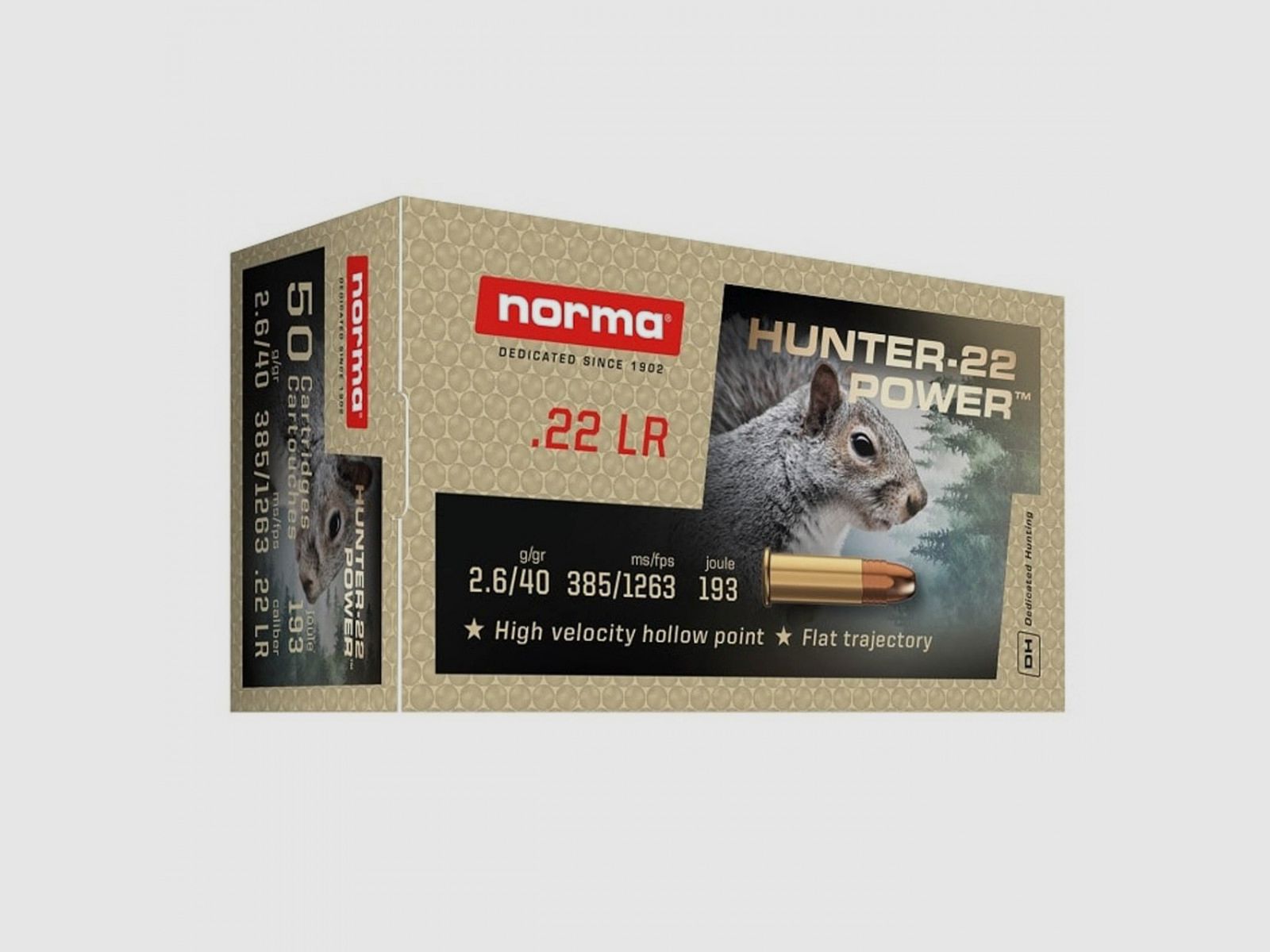 AM.KUL. 22LR NORMA HUNTER-22 2,6 g/40 gr (1op50szt.)