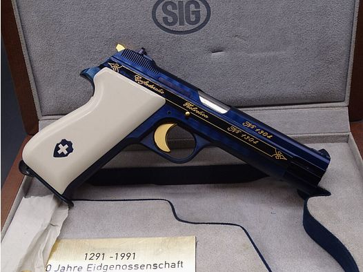 SIG P210 Helvetica UNGESCHOSSEN P210 Helvetica