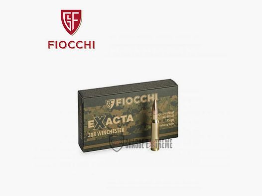 20 Patronen FIOCCHI Exacta Kal. 308 Win 175gr Hpbt