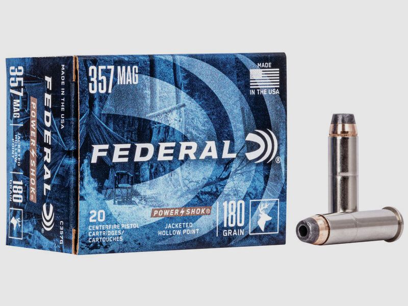 Federal Power-Shok .357 Mag. 180GR JHP 20 Patronen