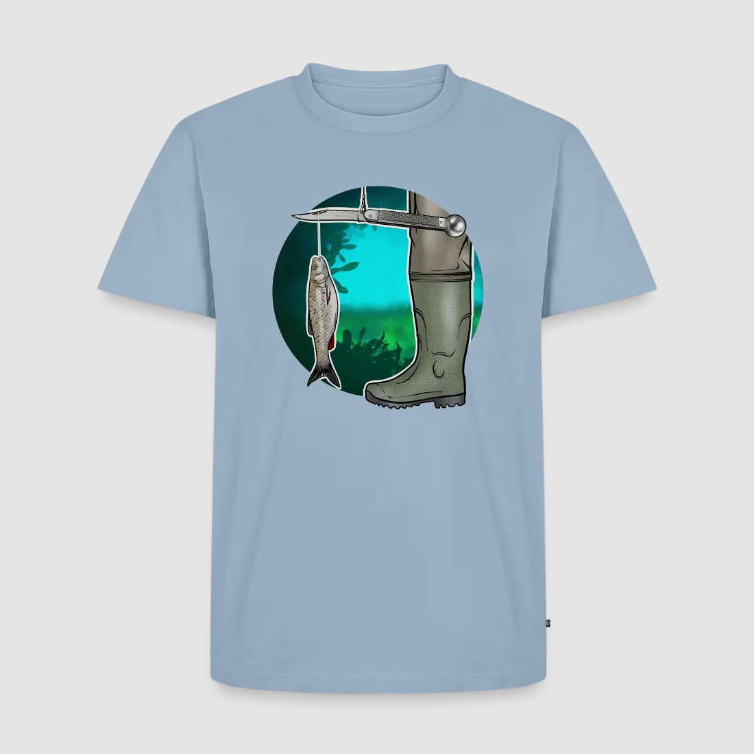 PUMA Men´s Premium T-Shirt „Waagemesser – Petri Heil"