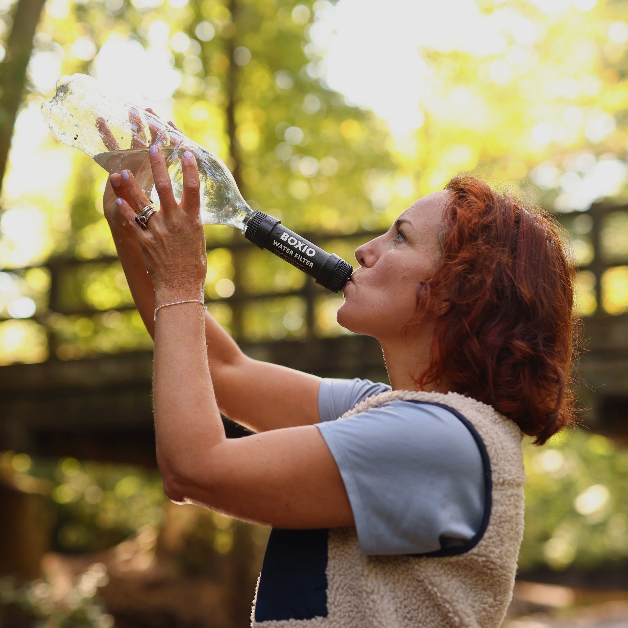 Camping wasbak en waterfiltersysteem I BOXIO WASH MAX +