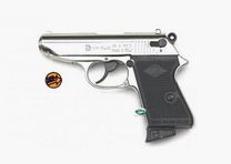 BRUNI Pistola a salve NEW POLICE NICKEL 9 mm