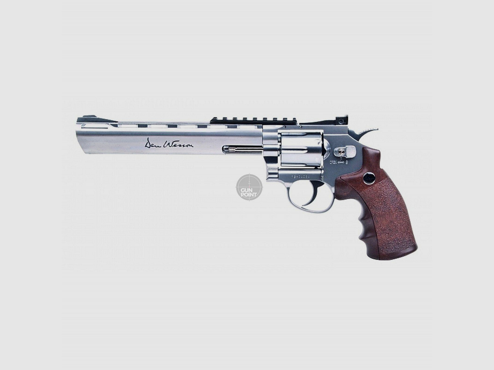 Luftpistole - Dan Wesson 8" Co2-System NBB Silber - Kal. 4,5 mm