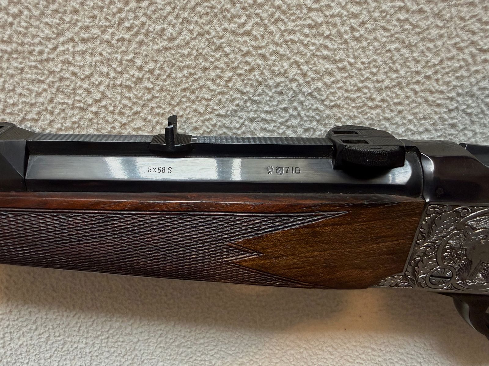 Heym Ruger Blockbüchse Nr. 1, HR 38 G de Luxe, 8 x 68 S