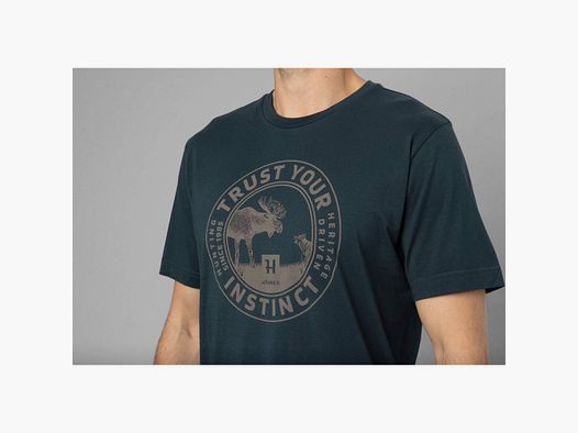 T-SHIRT HARKILA MOOSE S/S DUNKELBLAU