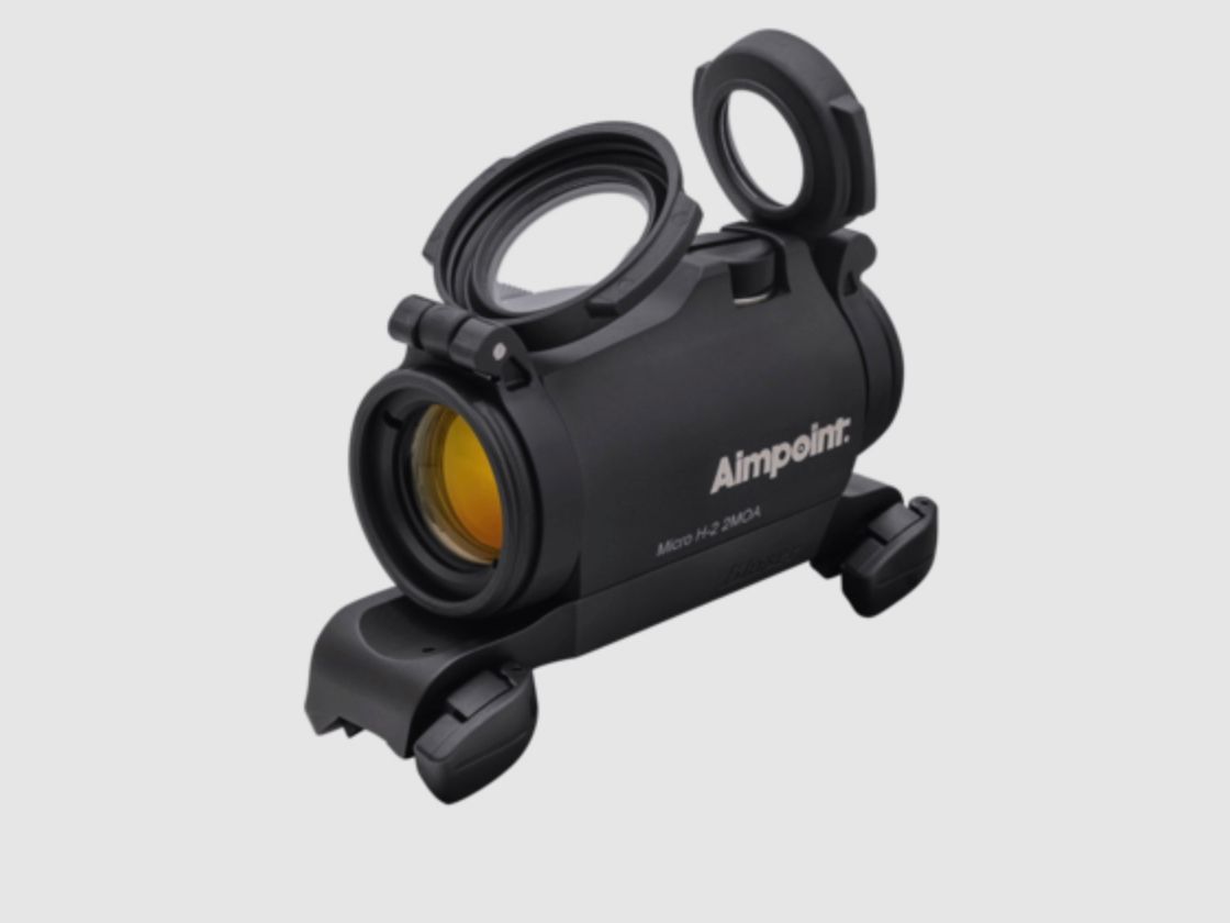Aimpoint 682510215 Micro H-2 Black Red Dot 2 MOA including Blaser saddle mount