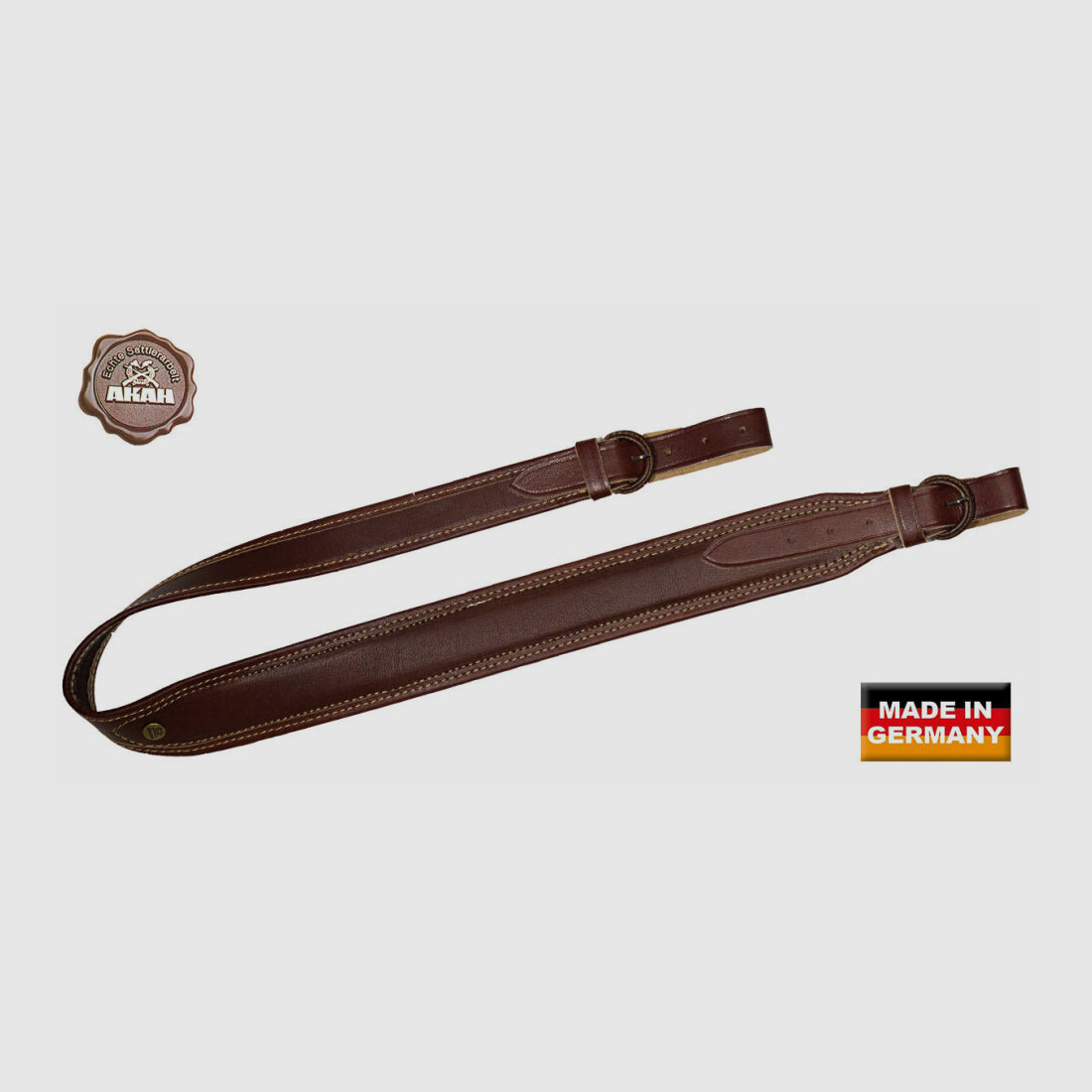 AKAH Gewehrriemen Vollrindleder 50mm