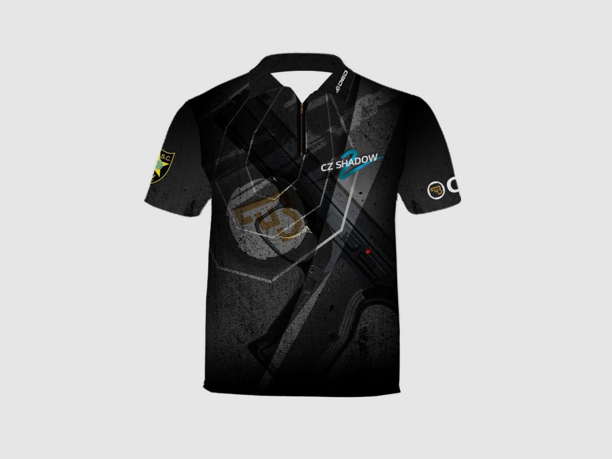 DED CZ Shadow 2 Black T-Shirt, Größe: 4XL, Benutzerdefinierter Name: Mit Benutzerdefiniertem Namen, Bekleidungsart: Regulär (Herren), Bild 1 von 3