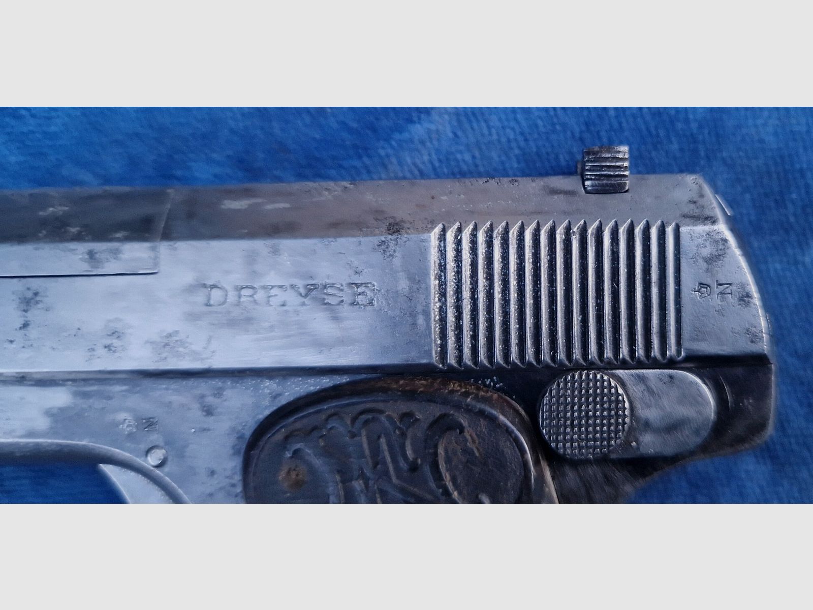 Dreyse Modell 1908 Taschenpistole (defekt), Bild 7 von 8