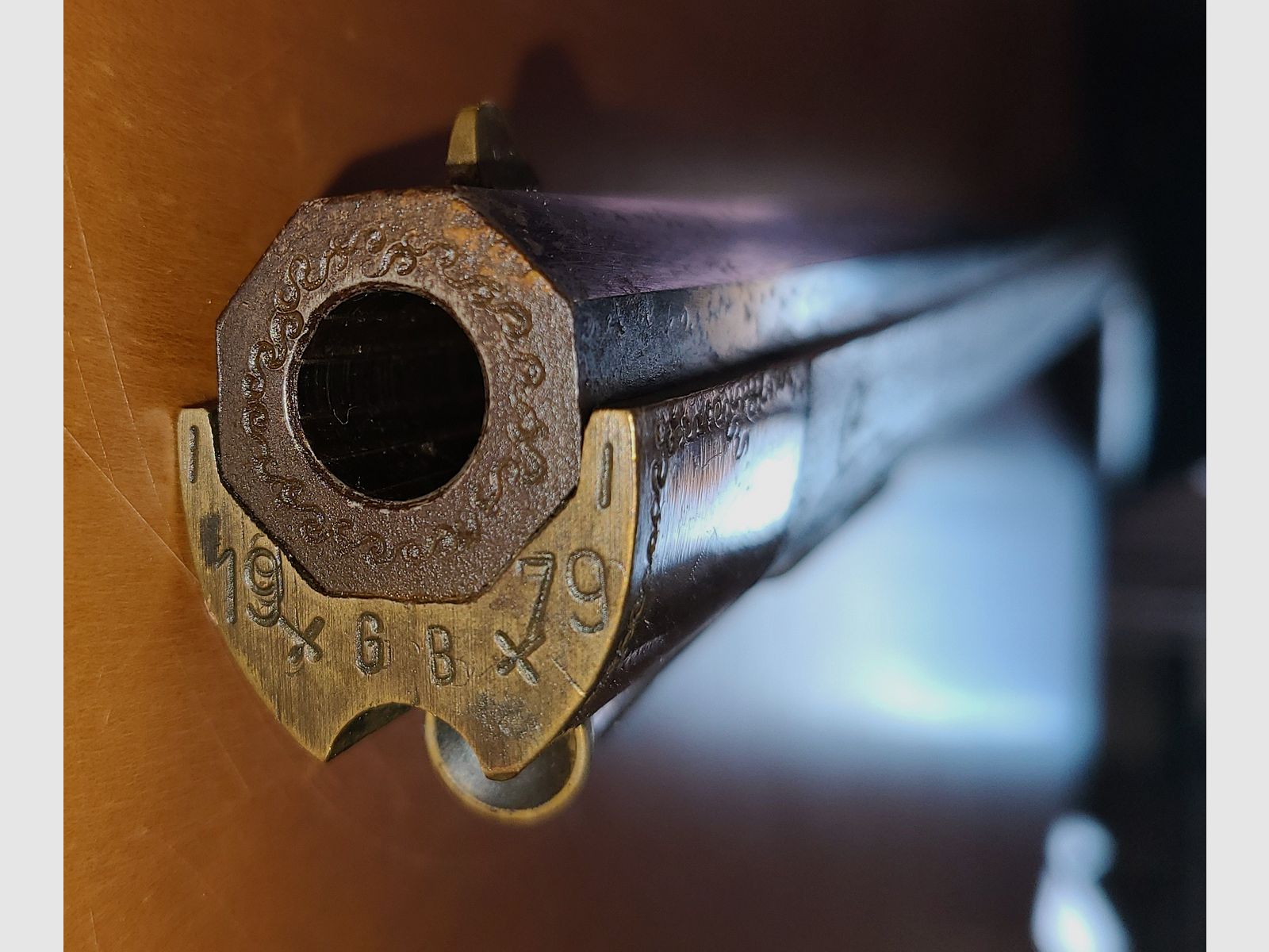 CARGADOR DELANTERO RIFLE / cal. 45 / PÓLVORA NEGRA / 6B / MADERA / B13102 / DEFECTUOSO