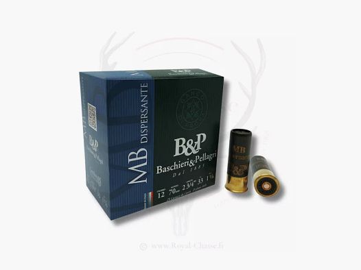 25 Patronen MB DISPERSANTE Kal.12/70 33G BJ B&P
