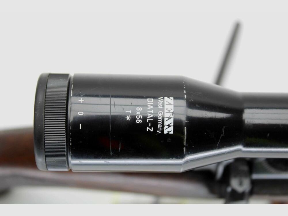 Rep. rifle Mauser 98 hunting conversion with Zeiss Diatal 8x56 and stock shortening 9.3x62