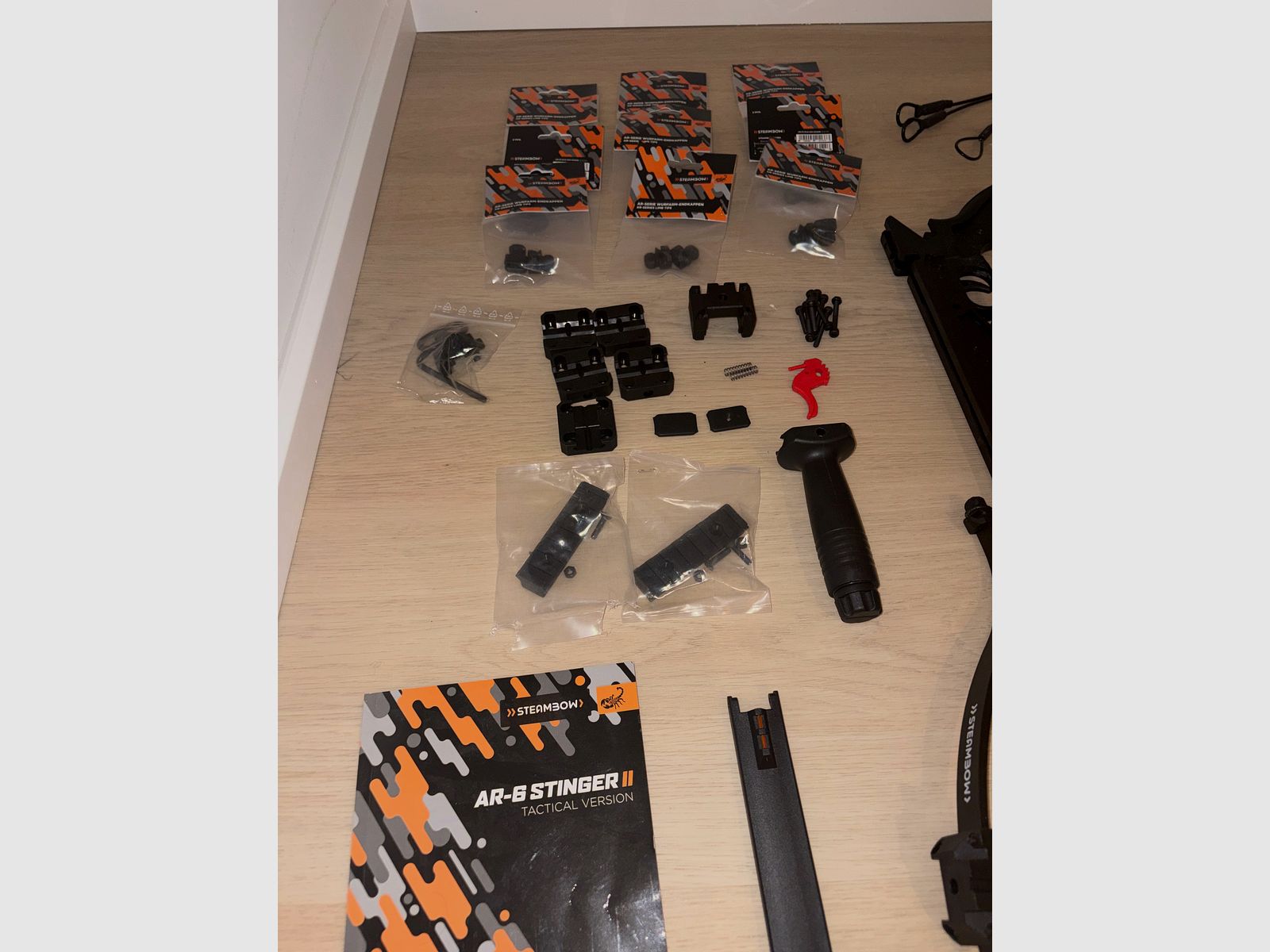 Steambow AR-6 Stinger II Tactical Complete Set | over 260 arrows | PRO Throwing Arm | like new