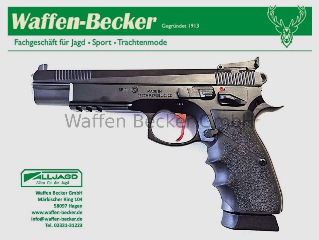 CZ CZ75 SP-01 6.1 SA (Shadow 2 Target) 6" loop kal. 9mm Luger, afbeelding 1 van 3