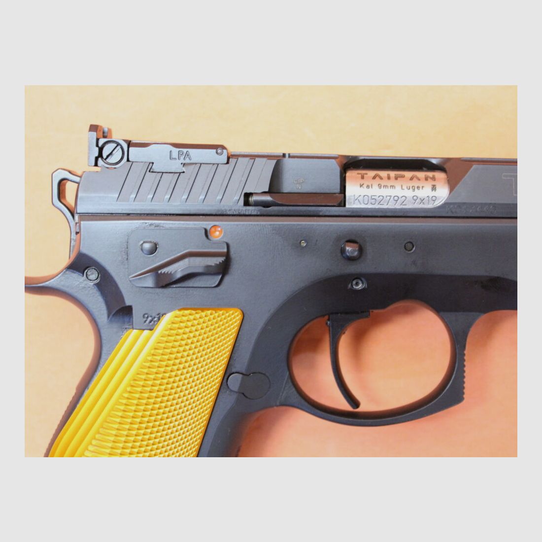 CZUB Frankonia Ha.Pistol 9mmLuger Frankonia CZ75 Taipan ORANGE Pro Tuning 6"/152mm Barrel/Sport Sight