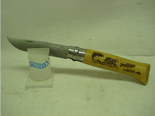 Messer No 08 - geschnitztes Fischmotiv