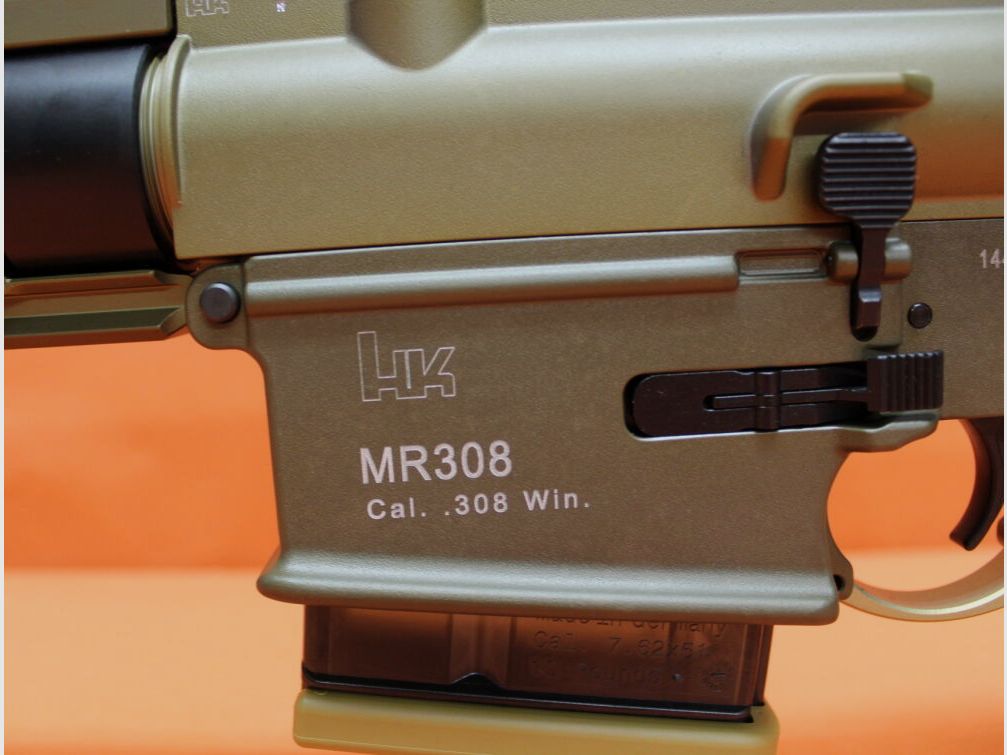 Heckler&Koch Ha. Geweer .308Win Heckler&Koch/H&K MR308 A3 16,5" loop RAL8000 HKey, Gas-piston-systeem HK417/G28