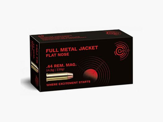 GECO 44 MAG 230 GRS / 14.9 G FMJ FK 50 PCS