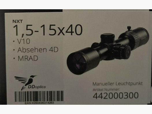 DDoptics NXT 1,5-15x40