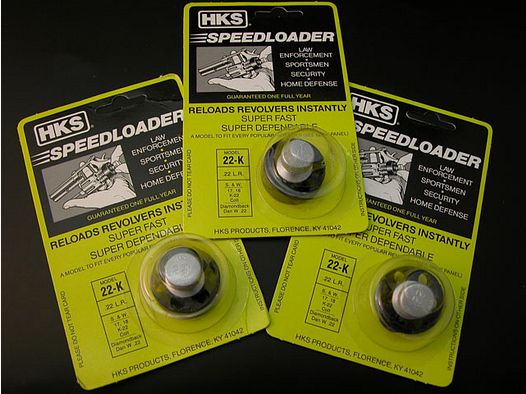 HKS Speedloader Mod. 22-K, 3 pezzi