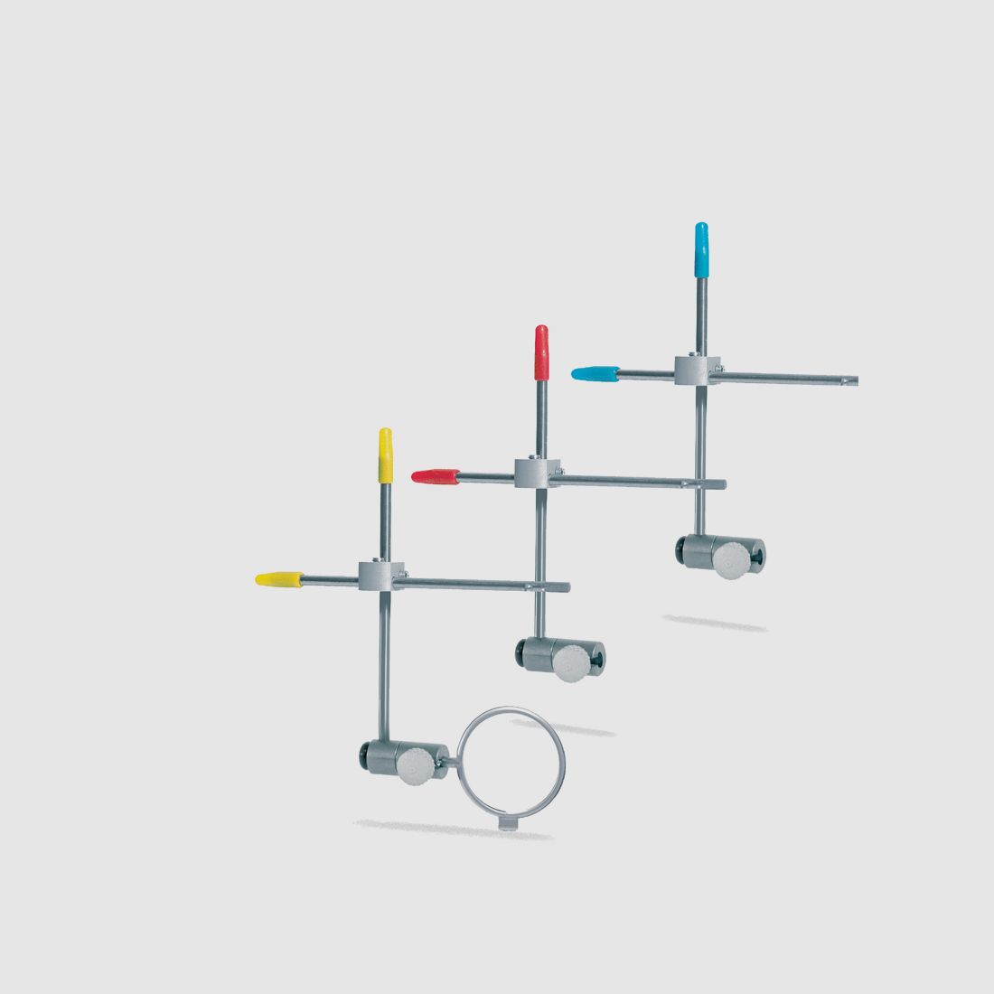Sistema de sujeción MEC de 3 posiciones conjunto de 3 con soporte de vidrio gafas de tiro de 23 mm