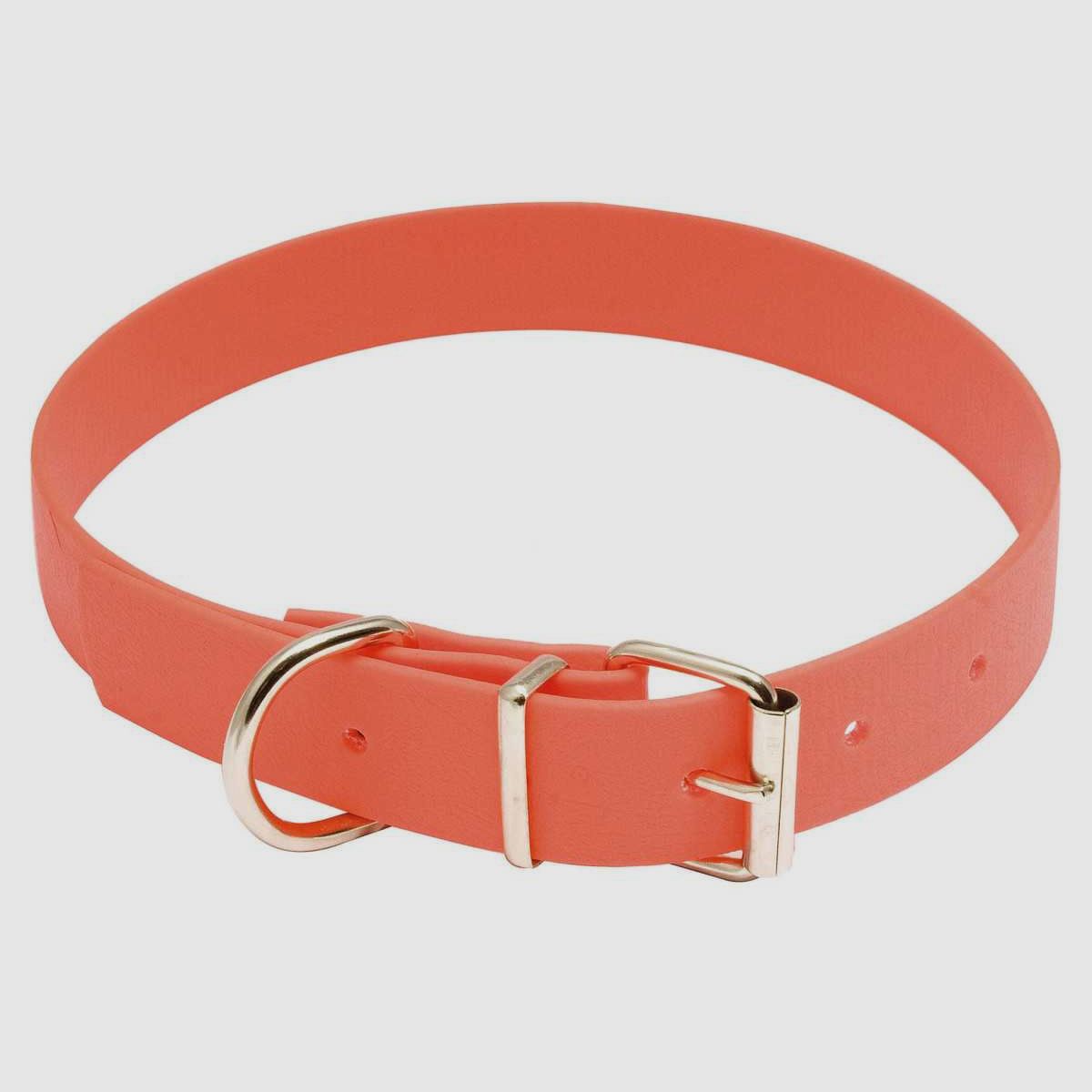 Halsband für Hunde Biothane orange fluo - Country - Biothane Halsband - Länge 50 cm