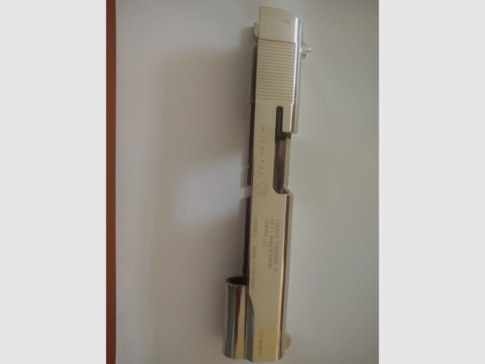 Colt 1911 Government 9mm pak by Umarex slide in chrome