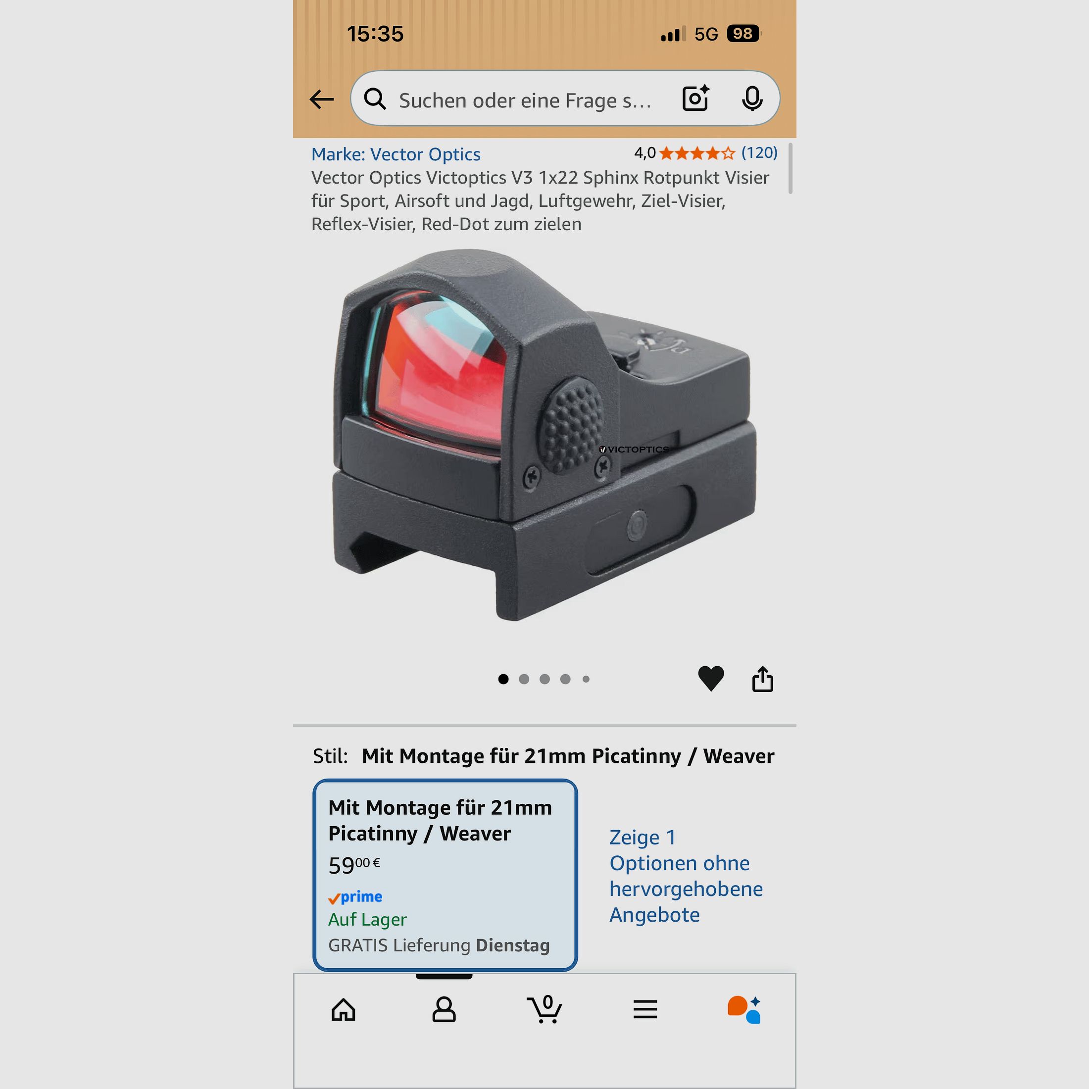 Walther cp99 4,5mm Diabolo mit Schalldämpfer und Reddot und Montageschiene