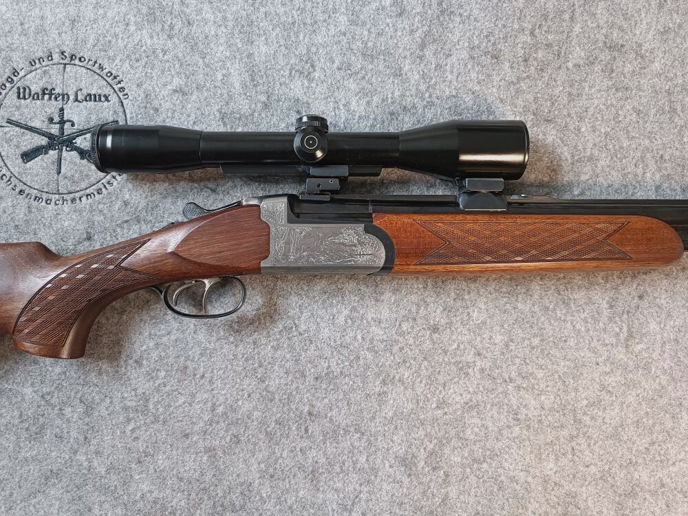 Fusil à deux coups IFFLI-Kettner avec lunette Schmidt & Bender 6x42