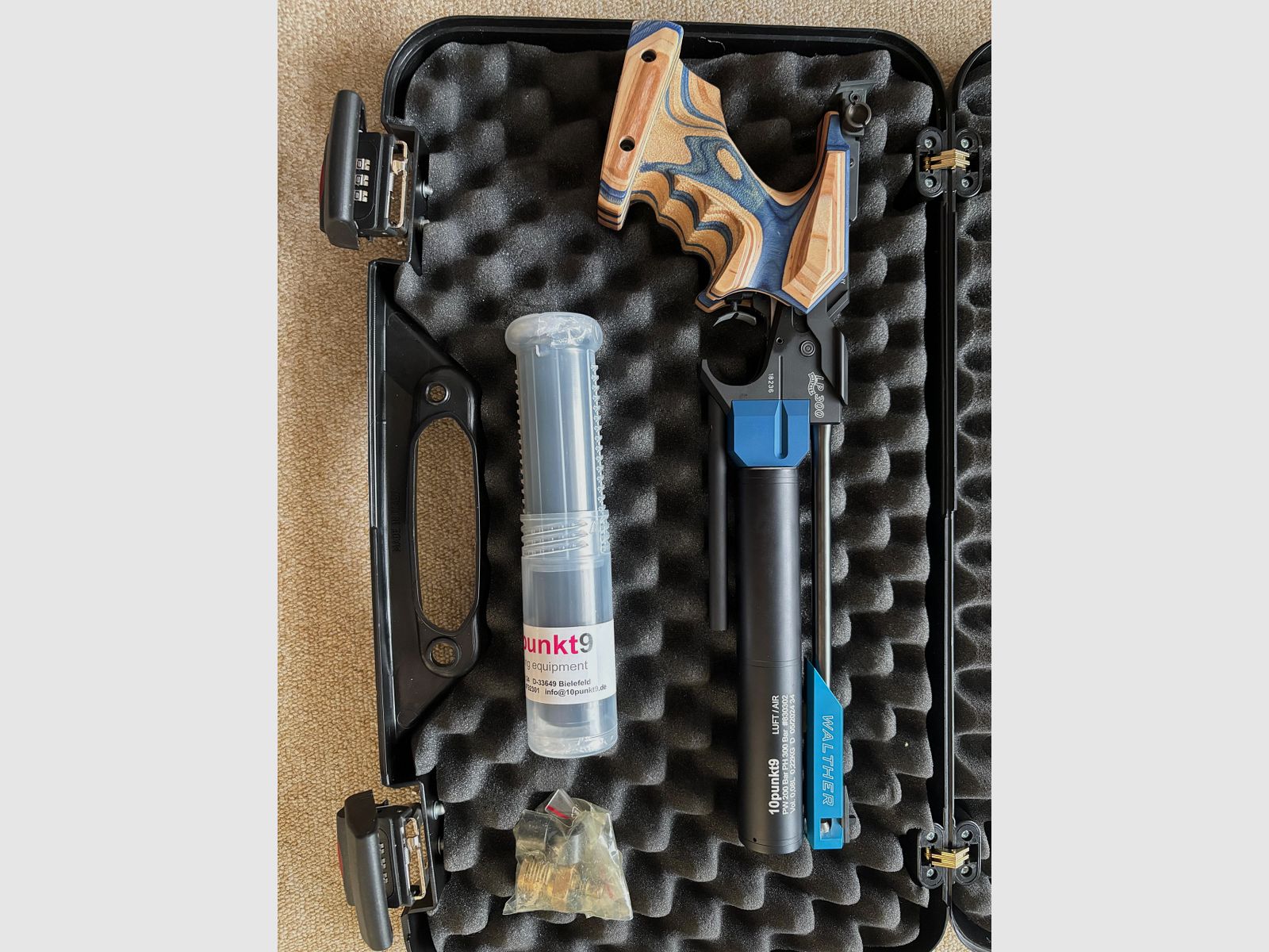 Walther LP 300 Luftpistole (Luft entweicht am Druckminderer)